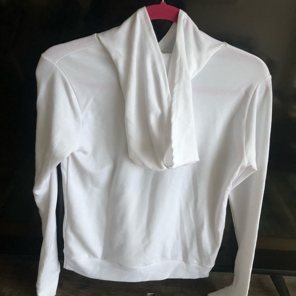 White Hoodie Sweatshirt - Picture 6 of 7